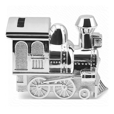 Silver-Tone Metal Train Bank – view 3