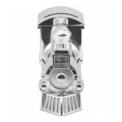 Silver-Tone Engravable Train Bank – view 2