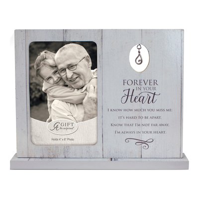 Forever In Your Heart Memorial Photo Frame with Charm