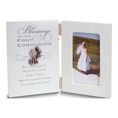 First Communion Wooden Frame with Chalice