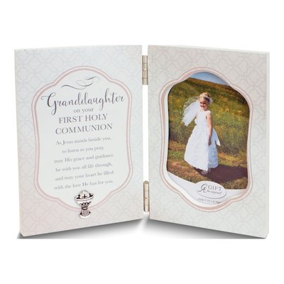 Granddaughter First Communion Wooden Frame with Chalice