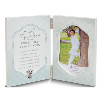 Grandson First Communion Wooden Photo Frame Gift