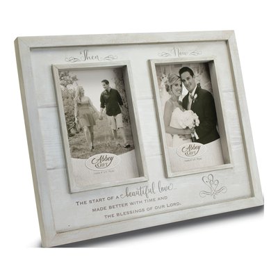 THEN and NOW Anniversary Wood Photo Frame, Boxed
