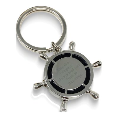Compass & Ship's Wheel Key Ring – view 4