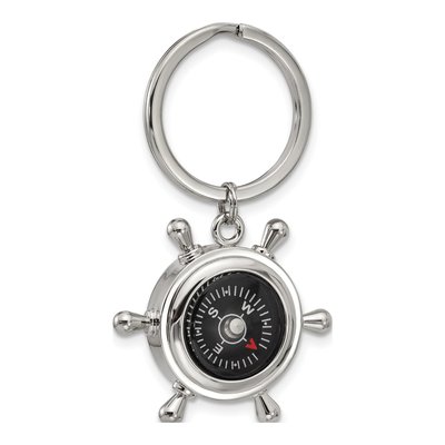 Compass & Ship's Wheel Key Ring