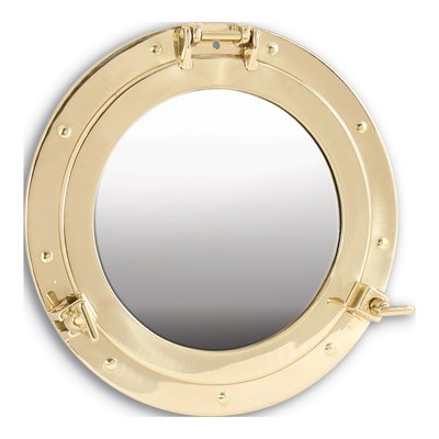Solid Brass Porthole Mirror