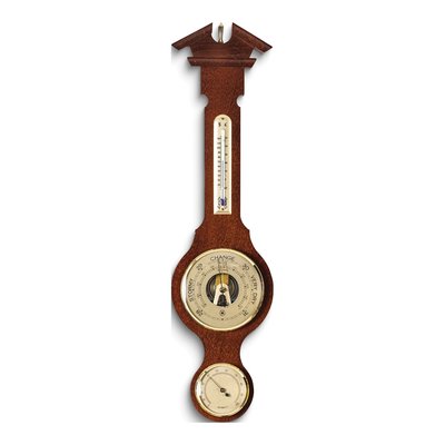 Walnut Wood Banjo Weather Station Gift