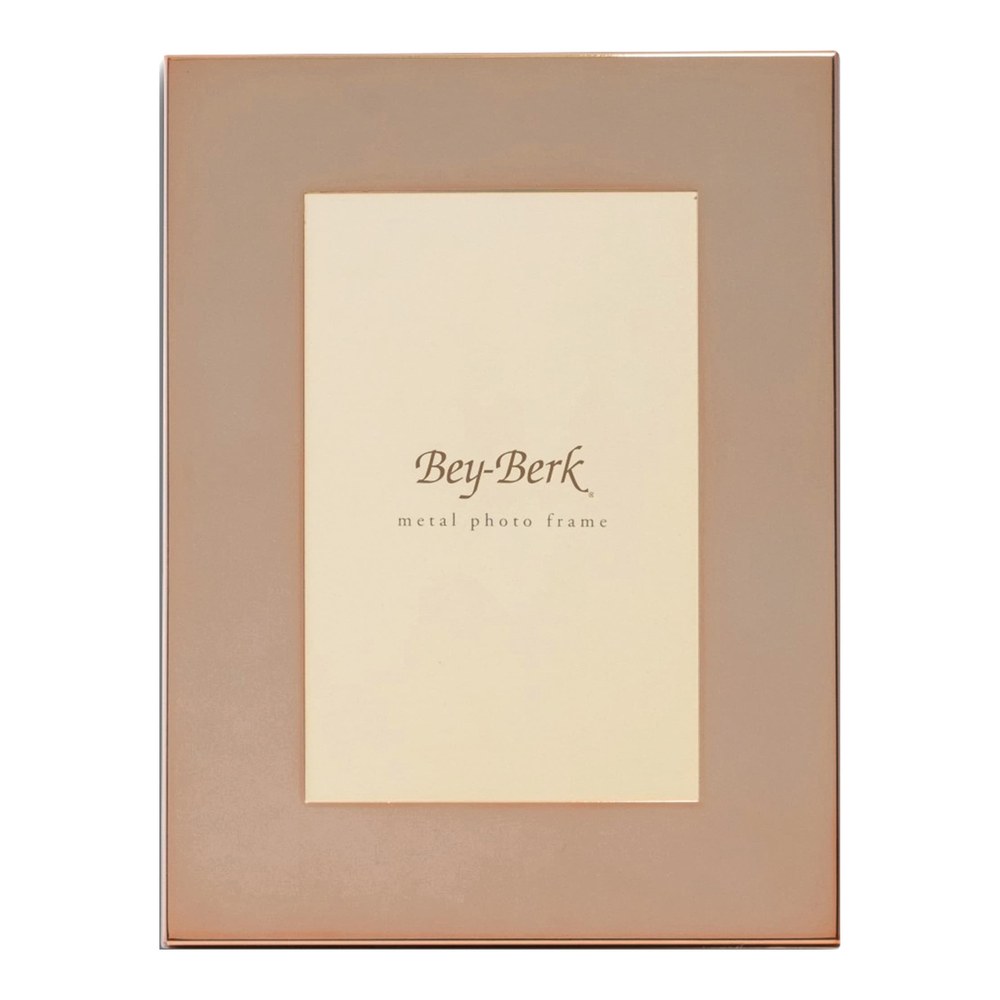 Copper-Tone Lacquer 4x6 Picture Frame with Easel Back