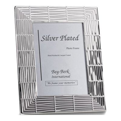 Silver-Tone 5x7 Picture Frame with Easel Back