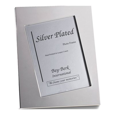 Silver-Plated 5x7 Asymmetrical Picture Frame