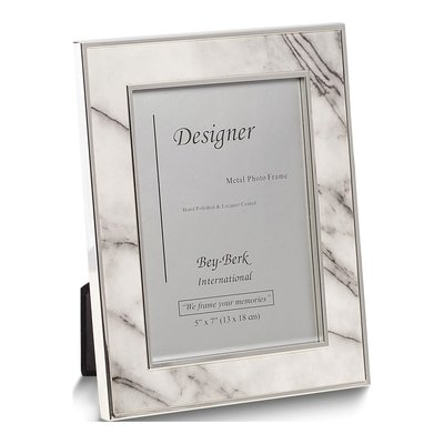Marble Design 5x7 Picture Frame with Easel Back