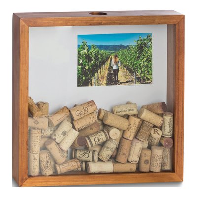 Bottle Cap & Cork Wood Shadow Box Display Mat – view 2