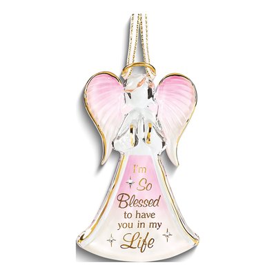 Glass Baron "So Blessed" Angel Figurine Ornament