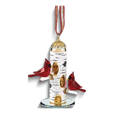 Glass Baron Cardinal Ornament Figurine