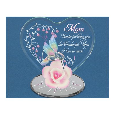Glass Baron Hummingbird & Rose Mom Figurine – view 3