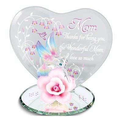 Glass Baron Hummingbird & Rose Mom Figurine