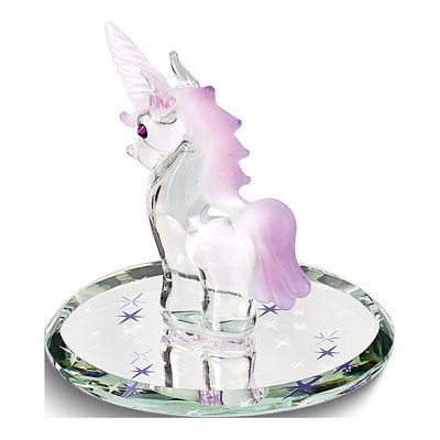 Pink Unicorn Glass Figurine Gift – view 2