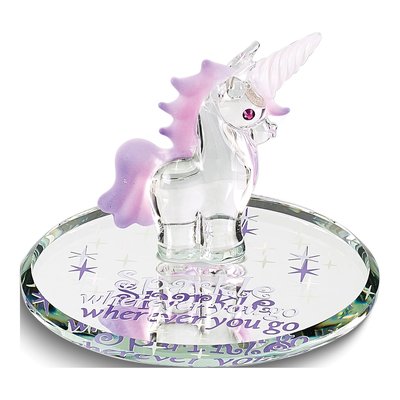 Sparkle Wherever You Go Unicorn Glass Figurine – view 5