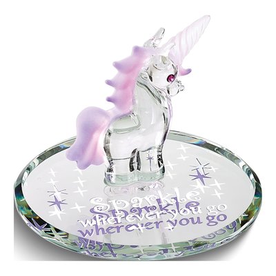 Sparkle Wherever You Go Unicorn Glass Figurine
