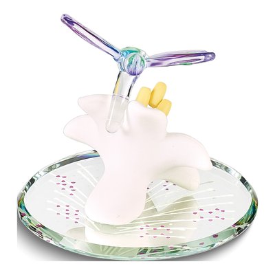 Glass Baron Dragonfly & Lily Figurine Gift – view 2