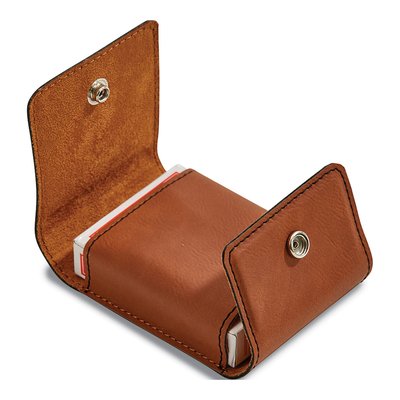 Playing Cards in Caramel Leatherette Case – view 2