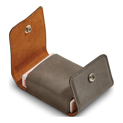 Engravable Playing Cards in Grey Leatherette Case – view 2
