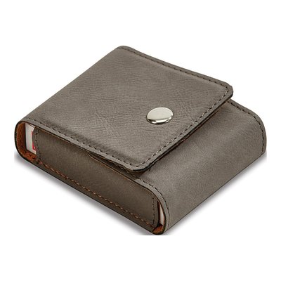 Engravable Playing Cards in Grey Leatherette Case