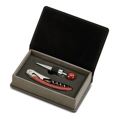 Engravable Stainless Steel Bottle Stopper & Bar Tool Set – view 2