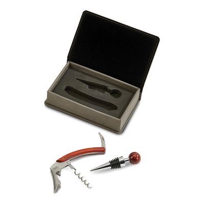 Engravable Stainless Steel Bottle Stopper & Bar Tool Set – view 4