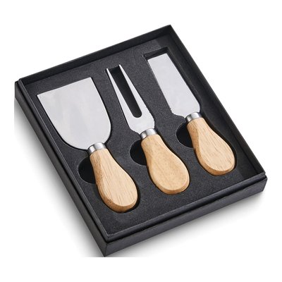 Stainless Steel Cheese Tool Set with Wooden Handles