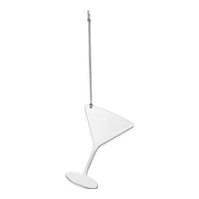 Silver-Tone Martini Ornament – view 3