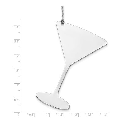 Silver-Tone Martini Ornament – view 4