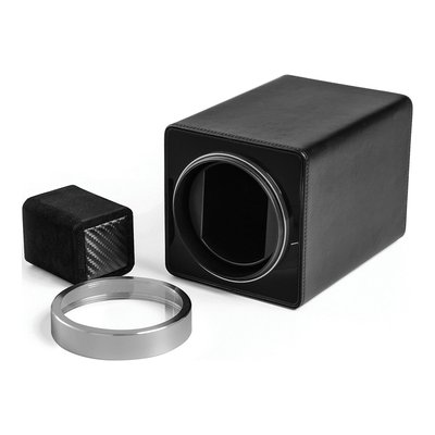 Black Faux Leather Single Watch Winder – view 5