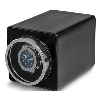 Black Faux Leather Single Watch Winder