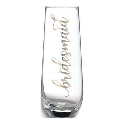 Lillian Rose Gold-Tone Bridesmaid Stemless Champagne Glass