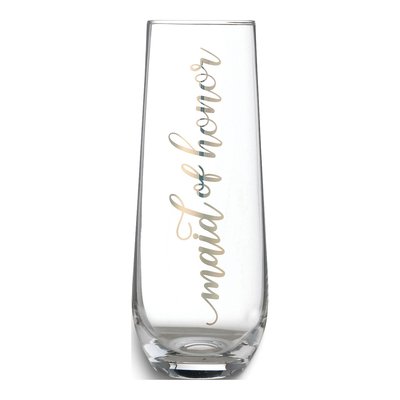 Lillian Rose Gold-Tone Maid Of Honor Stemless Champagne Glass