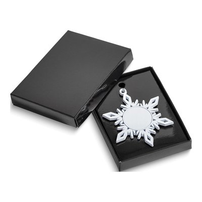 White Pewter Snowflake Ornament - Engravable – view 7