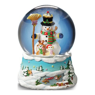 Gary Patterson Snowman Musical Snow Globe