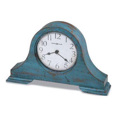 Howard Miller Tamson Wood Mantel Clock, Teal Finish