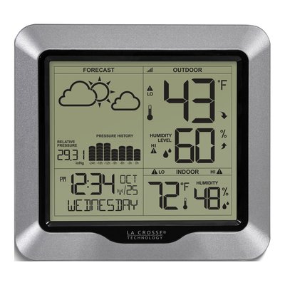 Wireless Weather Station with Atomic Clock & Alarm
