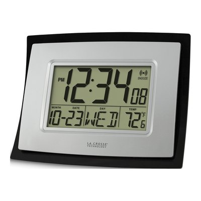 Digital Wall/Table Clock with Alarm & Temperature – view 2