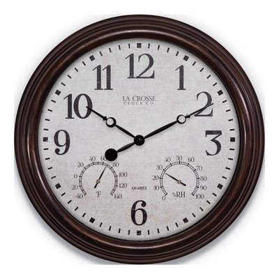 Courtyard 15" Indoor/Outdoor Wall Clock