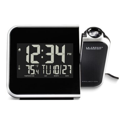 Digital Projection Alarm Clock with Calendar & Temp – view 2