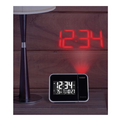 Digital Projection Alarm Clock with Calendar & Temp – view 3