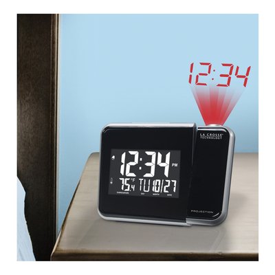 Digital Projection Alarm Clock with Calendar & Temp – view 4