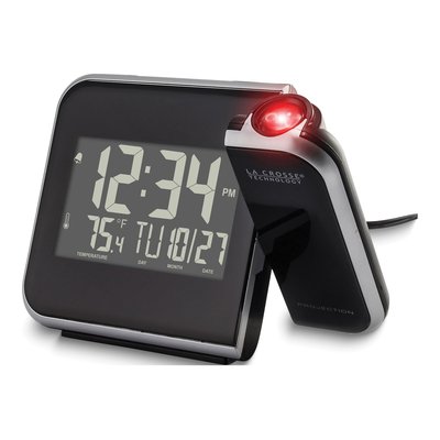 Digital Projection Alarm Clock with Calendar & Temp