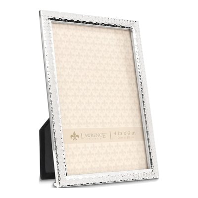 4x6 Silver-Tone Hammered Metal Photo Frame – view 2