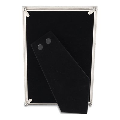 4x6 Silver-Tone Hammered Metal Photo Frame – view 3