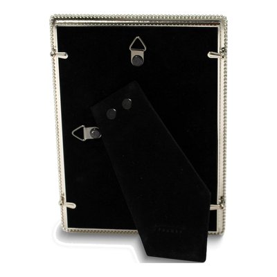 Silver-Tone Beaded Edge 5x7 Photo Frame – view 3