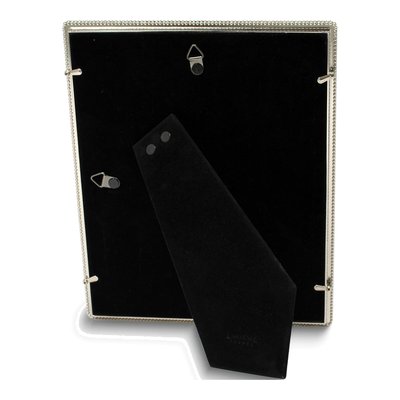 Silver-Tone Beaded Edge 8x10 Photo Frame, Engravable – view 3